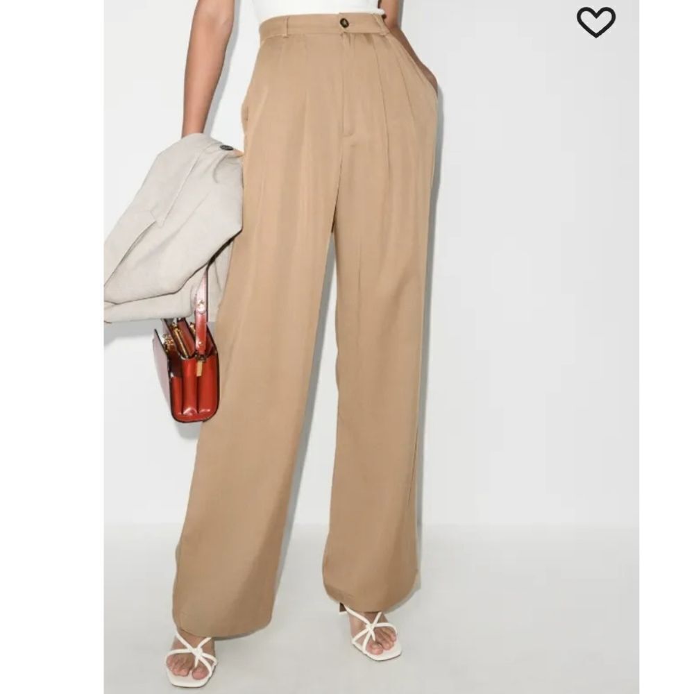 Reformation Mason High Waist Wide Leg Trouser Pants Size 8 - Picture 1 of 12